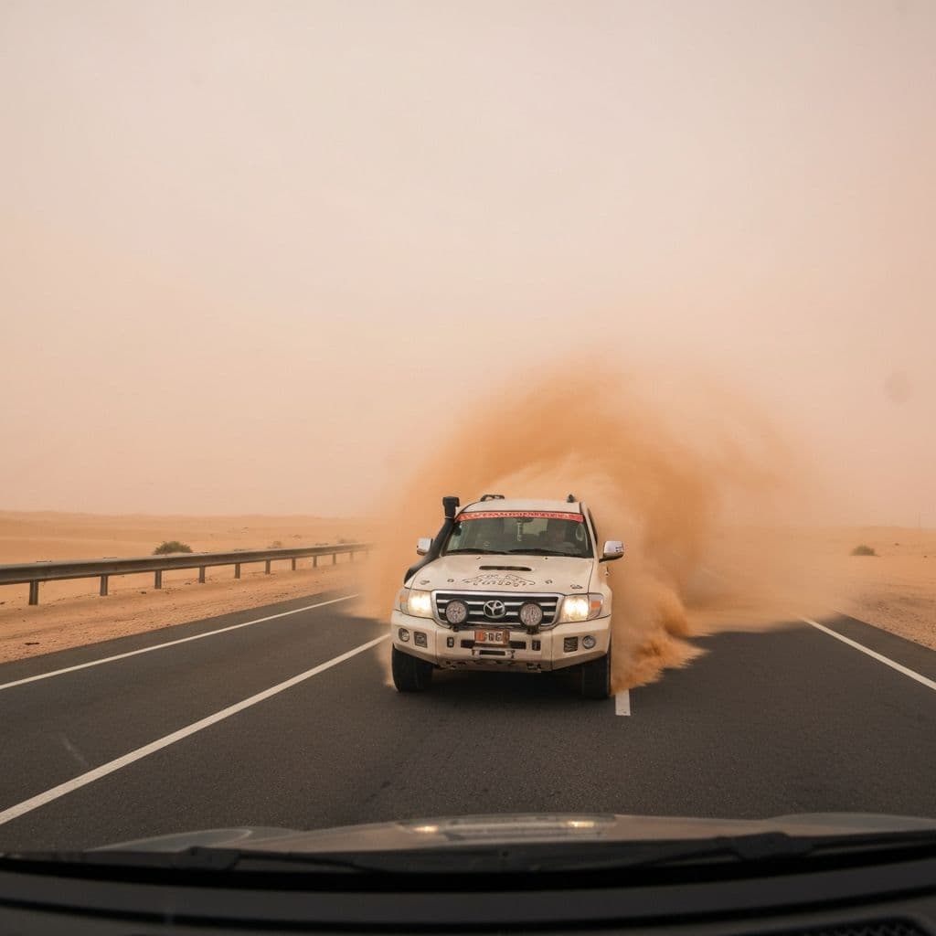 Safe Driving in Hot Weather and Sandstorms in Saudi Arabia